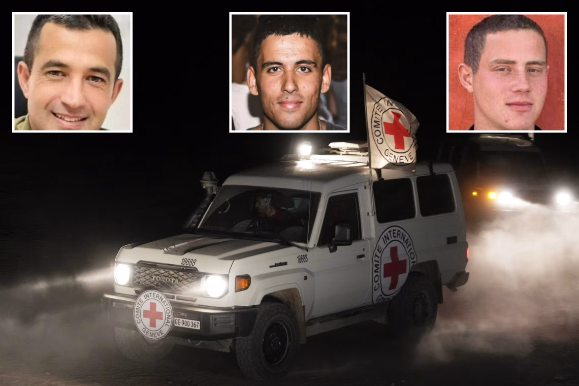 Restos de tres rehenes liberados en Gaza llegan a Israel