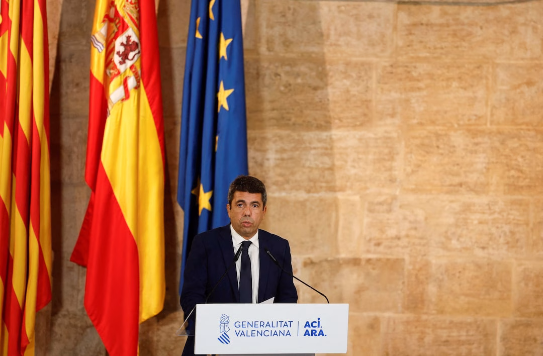 Líder de Valencia dimite tras las inundaciones de 2024